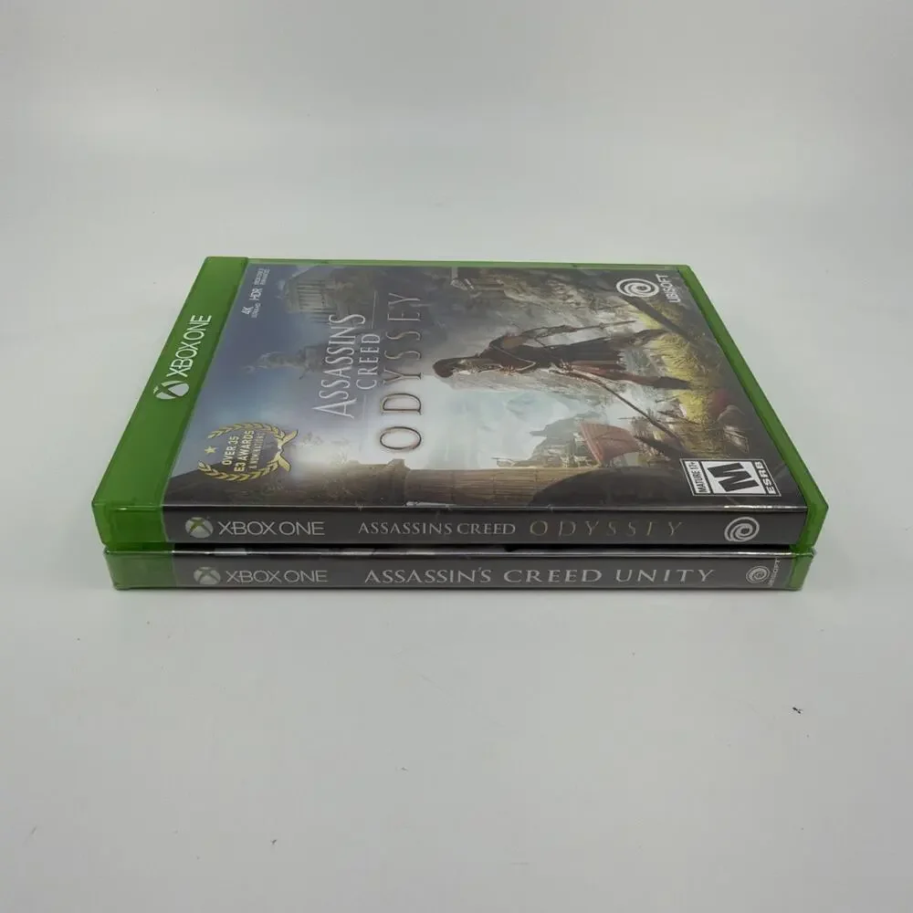Xbox One Assassin's Creed Game Lot Odyssey CIB & Unity New Sealed Ubisoft
